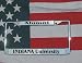 Indiana University Chrome Laser Engraved License Plate Frame