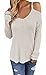 Chellysun Women's Sexy Knit Cut Out Long Sleeve Camisole Blouse Top