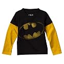 Infant Boys' Black Basin Long-sleeve Batman Tee 12M