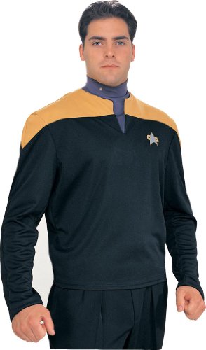 Star Trek Voyager Deluxe Gold Shirt - Mens Medium