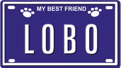 LOLA Dog Name Plate for Dog House. Over 400 Names Availaible. Type in Name