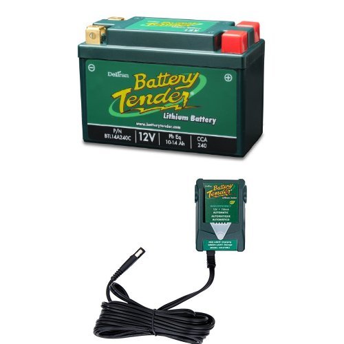 Battery Tender BTL14A240C Lithium Iron Phosphate Battery and Green Lithium Battery Charger