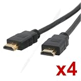 4 x 6FT HDMI CABLE for PS3 XBOX 360 ELITE HDTV LCD DVD