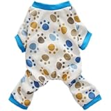 Fitwarm&reg; Adorable Paws Dog Pajamas for Dog Shirt Cozy Soft Dog Pjs Dog Clothes, Large