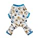 Fitwarm® Adorable Paws Dog Pajamas for Dog Shirt Cozy Soft Dog Pjs Dog Clothes, Small
