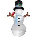 Lighted Airblown Snowman - 8'