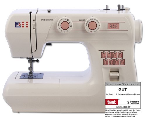 W6 Nähmaschine N 1615 Freiarm Super Nutzstich-Nähmaschine mit 10 Jahren Garantie W6 Nähmaschine N 1615 Freiarm Super Nutzstich-Nähmaschine mit 10 Jahren Garantie