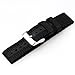 Voguestrap TX1802BK Allstrap 18mm Black Adjustable-Length Casuals Solid Nylon-Black Watchband