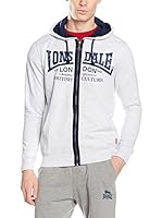 Lonsdale Sudadera con Cierre Axmouth (Marl Grey)