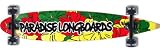 PARADISE Longboard Skateboard RASTA Complete 76mm 9X47