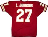 Larry Johnson Autographed/Hand Signed Red Jersey