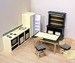 Melissa & Doug Deluxe Doll-House Kitchen Furniture