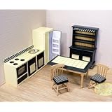 Melissa & Doug Deluxe Doll-House Kitchen Furniture
