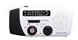 American Red Cross FR150 Microlink Solar-Powered, Self-Powered AM/FM/Weatherband Portable Radio with Flashlight and Cell Phone Charger (White)