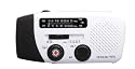 American Red Cross FR150 Microlink Solar-Powered, Self-Powered AM/FM/Weatherband Portable Radio with Flashlight and Cell Phone Charger (White)