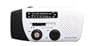 American Red Cross FR150 Microlink Solar-Powered, Self-Powered AM/FM/Weatherband Portable Radio with Flashlight and Cell Phone Charger (White)
