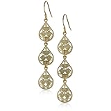 Privileged NYC Gold plated Filigree Triple Fan