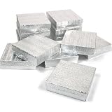 Search : 12 Silver Cotton Boxes Watch Bracelet Chain Jewelry 3.5"