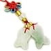 Good Luck Talisman Natural Jade Fishes Cell Phone Charm
