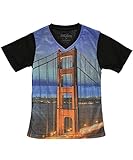 Galaxy by Harvic Little Boys' "Bay Area Sunset" T-Shirt - black, 5