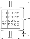 Produkt-Bild: LED Strahler R7s, 15 SMD-LEDs 2900k, 320lm, 78mm, 230V/4W