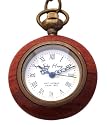 Timmi Watch Manufaktur - C325 Ketten Umhängeuhr im Hartholz Gehäuse mit Präzisions ETA Laufwerk
