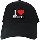 CAPS BLACK EMBROIDERY  I LOVE MATH ROCK CLASSIC 