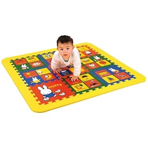 【クリックで詳細表示】ミッフィー やわらかパズルマット ABC