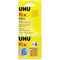UHU Fix 50 Adhesive Cushion Pads Double-sided Load Capacity 300g 50 Pads Ref 40259
