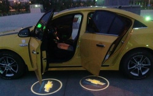 Car Door Logo Projector Light Welcome Projector Logo Light Ghost Shadow Welcome Light Laser Emblem Logo Kit for Chevrolet（2Pcs）