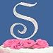 Fully Covered in Crystal Monogram Wedding Cake Topper Letter - Letter S
