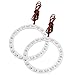 2 x 70mm Red 21 SMD LED Rear Angel Eyes Ring Light