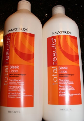 Sleek Look By Matrix Smoothing Shampoo and Conditioner Liter
