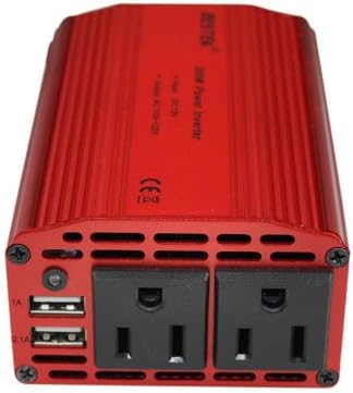BESTEK Dual 110V AC outlets + Dual USB 3.1A 300w power inverter car dc 12v to 110v ac inverter dc adapter laptop charger notebook adapter dc charger ac adapter usb charger 300BU
