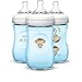 Avent BPA Free 3 Pack 9 Ounce Decorated Natural Bottle - Blue Monkeys - BC994812