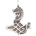 Thor Dragon Thor's Hammer Real Pewter Pendant Necklace