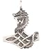 Thor Dragon Thor`s Hammer Real Pewter Pendant Necklace