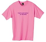 I look much better on YouTube 100% Cotton Unisex Tee with funny Beware of the Geek Joke Text