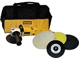 DeWalt DW849 Heavy Duty Variable Speed Polisher along with a Kustom Shop Brand Compound, Polish and Finishing Pad Kit with Grip Backing Plate