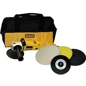 DeWalt DW849 Heavy Duty Variable Speed Polisher along with a Kustom Shop Brand Compound, Polish and... by Dewalt
