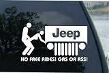 No Free Rides White Window Decal