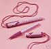 12 Breast Cancer Awarenes PEN NECKLACES - PINK RIBBON pens