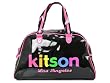 KITSON キットソン スクールバッグ KHB0561 BLACK/RAINBOW ブラック×レインボーロゴ ボストンバッグ ハンドバッグ[並行輸入品]
