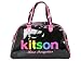 KITSON キットソン スクールバッグ KHB0561 BLACK/RAINBOW ブラック×レインボーロゴ ボストンバッグ ハンドバッグ[並行輸入品]