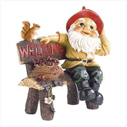 Garden Gnome Greeting Sign