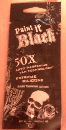 HealthPersonalCare: Paint It Black 50X Lotion   Auto Darkening Tanning Technology   .67 Fl oz Sample Packet