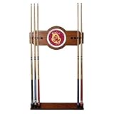 IMAGE OF New Arizona State University Wood and Mirror Wall Cue Rack