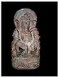 Ganpati Dancing Ganesha Lord Ganesh Stone Statue India 8 Inch