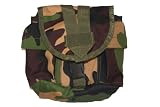 Woodland Camo Paintball Tank Pouch for Tactical Vests