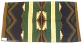 Mayatex Saddle Blanket - Wool Durango - Hunter Green and Chocolate 